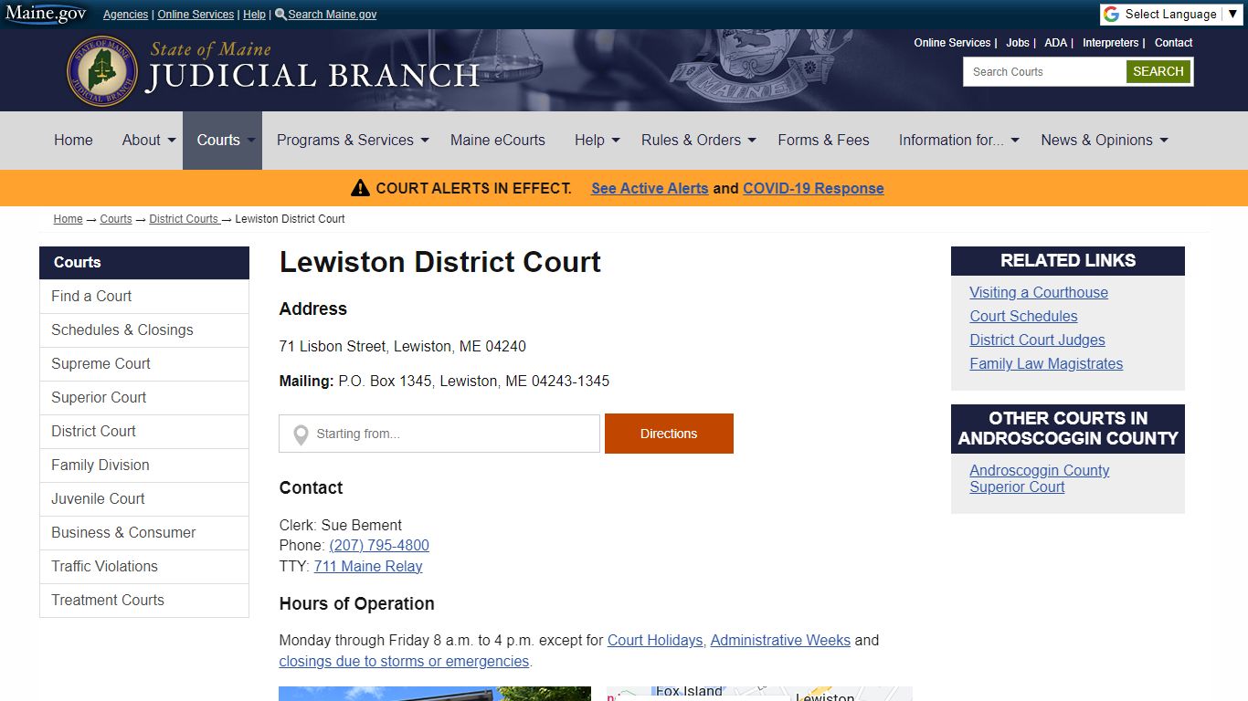 Lewiston District Court: State of Maine Judicial Branch