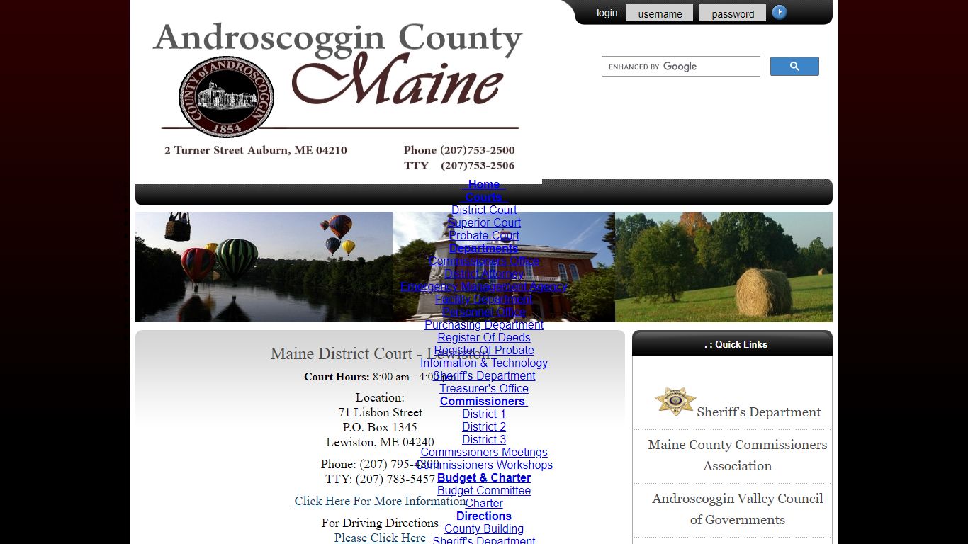 Maine District Court - Lewiston - Androscoggin County, Maine